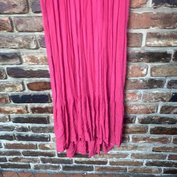 NWT Old Navy Pink Short Sleeve Empire Waist Surplice Maxi Dress Women's Small - Picture 3 of 7